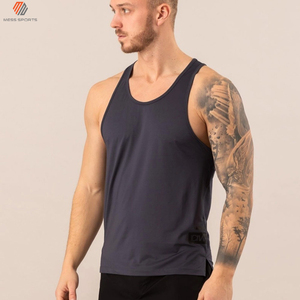 Débardeur pour homme en tricot respirant, couleur unie, col rond, sans manches, vêtement décontracté - Product Image 4