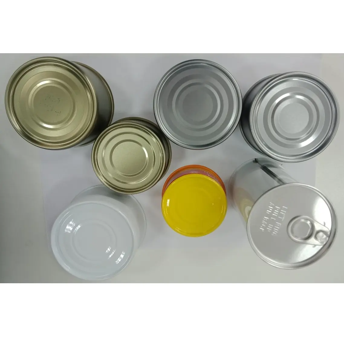 ベトナム製食品缶2個入りブリキフリースチールラウンドマグロ缶4〜6色ベトナムから発送