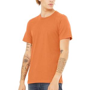 T-shirt unisexe en trois mélanges à imprimé personnalisé Construisez votre marque T-shirt pour homme T-shirt à col rond Marque privée - Product Image 5