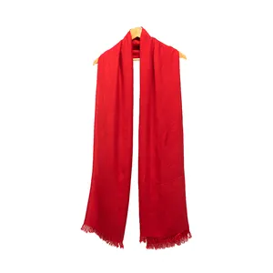 Large Size Multiple Way Wear Beautiful Design Soft And Warm Design 100% Organic Bamboo Vegan Solid Color Scarves