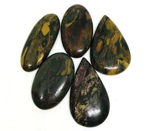 หิน Cabochon หินธรรมชาติแบบมีลาย,อัญมณีทรงหลังเบี้ยแบบหลวมฟรีไซส์สำหรับทำเครื่องประดับ - Product Image 2