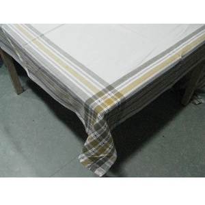 Boîte de grande taille rose et jaune, tissu de Table certifié 100% en coton biologique - Product Image 2