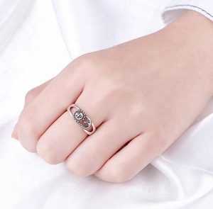 Anillo de Eternidad Personalizado de Plata de Ley 925 para Mujer, Chapado en Rodio, Diseño de Sol, Luna, Universo, Espacio, Joyería para Parejas, Regalo para Oficina/Trabajo - Product Image 5