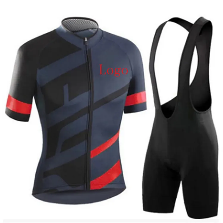 Breathable High Quality Cycling Uniform Set Short Sleeve Jersey Bib Short Road Bike Uniform Men Bicycle Clothes