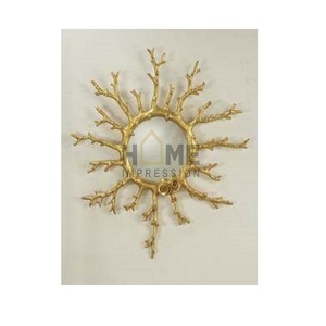 Miroir de décoration murale design corail en métal Miroirs en métal faits à la main de luxe pour la décoration intérieure - Product Image 6