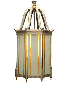 Farol Oriental hecho a mano de metal, latón Inglés y vidrio esmerilado de la mejor calidad - Product Image 2