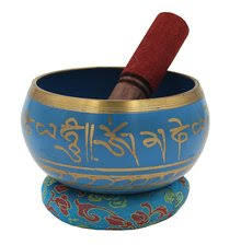 Tibetan Buddhist Musical Instrument Set For Meditation crystal singing bowl at wholesale price - Product Image 2