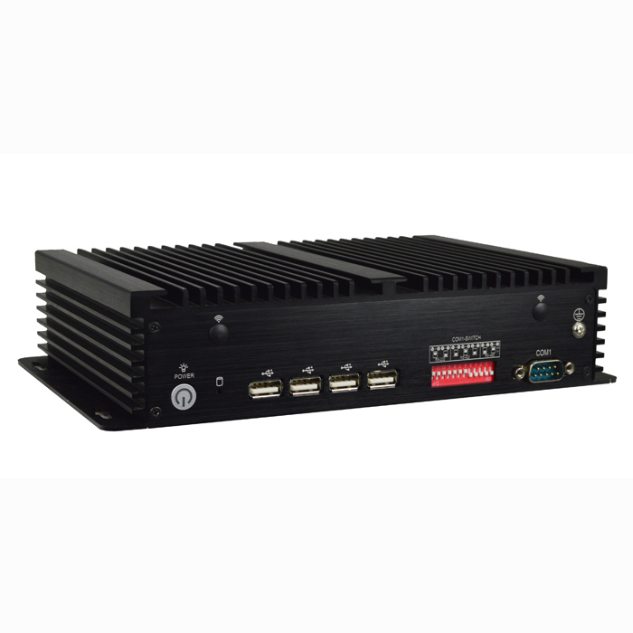 Integrado Mini PC sin ventilador x86 CPU J1900 Quad Core 3G/4G wifi ordenador industrial