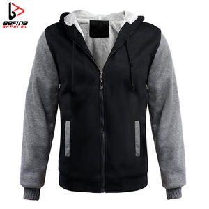 Sweat à capuche d'hiver en molleton de coton unisexe avec logo brodé personnalisé de haute qualité Sweats à capuche pour hommes avec fermeture éclair complète Fourniture OEM 2024 - Product Image 4