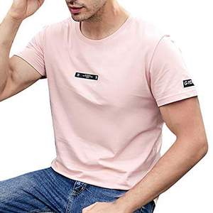 Camisetas hilado de algodón peinado con anillo personalizado de alta calidad informal con estilo para hombre en 30 colores, Camiseta de punto - Product Image 3