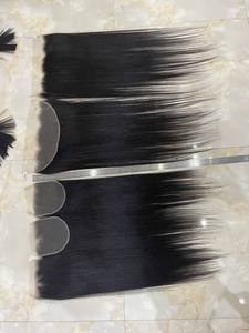 HD Lace Closure 100% Extensions de cheveux humains Remy 2x4 4x4 5x5 6x6 se mélange bien avec la plupart des tissages de cheveux - Product Image 2