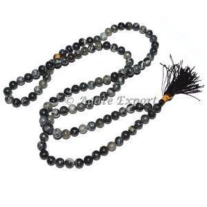 Venta al por mayor hecho a mano 108 cuentas Mala cristal natural Picasso jaspe Jap piedra 6-7mm piedra preciosa tallada producto espiritual - Product Image 1