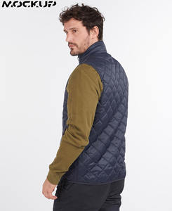 Gilet matelassé pour homme en différentes couleurs, sur mesure, de haute qualité, léger, en polyester, sans manches, avec fermeture éclair - Product Image 4