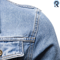 Blouson en jean à simple boutonnage pour hommes, vêtement d'extérieur décontracté en coton, coupe Slim, de couleur unie, collection printemps-automne 2020