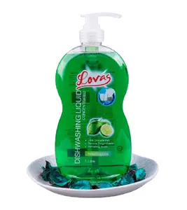 Easily Rinse Off Concentrated Dish Wash Liquid Dishwashing Detergent with Lime for Kitchen Use