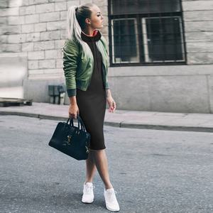 EVERGLOW-Sudadera de otoño ajustada de manga larga con cuello alto y cordón para mujer - Product Image 6