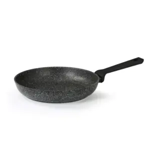 Italian top quality aluminium non stick frying pan with granite effect for induction cooking