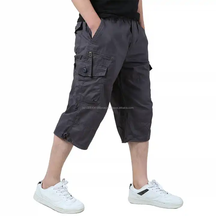 Buy ADIDAS Men Dark Grey 3/4 Length Track Pants - Shorts for Men 252837 |  Myntra