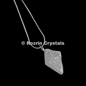 Colgante de cristal de piedras preciosas, colgantes triangulares de cristal - Product Image 1