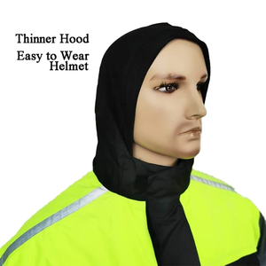 Blouson de pluie de haute qualité pour hommes et femmes, de très bonne qualité, avec aviateur - Product Image 3