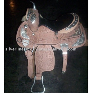 อานปรับได้แบบตะวันตกแกะสลักด้วยมือวัสดุหนังแท้ - Product Image 2