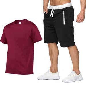 Hot Selling Casual Twin Wear Fashion T-Shirt Half Sleeve Custom Logo Spring Jogging <b>Shorts</b> Wholesale Active Bottoms for Clothes - Product Image 4