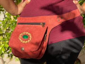 New Classic Handmade Real Genuine Leather Waist Bag with Adjustable <b>Belt</b> Unique Western <b>Festival</b> Fanny Pack Hip Waist Thigh Bags - Product Image 6