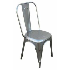 Industrial Vintage Antiqued Nickel-Plated Iron Durable <b>Dining</b> <b>Chair</b> <b>Stackable</b> Adjustable Eco-Friendly Home Furniture Apartments - Product Image 1