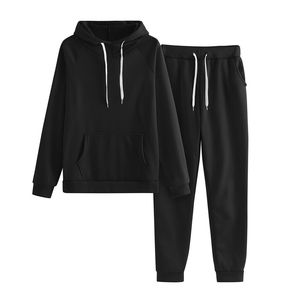 Ensemble de survêtement sportif décontracté en coton 100% écologique pour femmes, personnalisable, pour l'hiver, vente en gros - Product Image 4