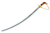 Épée de cérémonie faite à la main pas tranchant gros laiton ou acier poignée OEM Pakistan cuir Souvenir honneur commande épées à la main