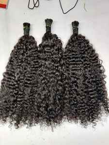 Micro Links I Tips 100% Cabello virgen de un solo donante Tight Curly Natural Curly Ondulado y recto U Tips Zero Shedding Cabello humano - Product Image 3