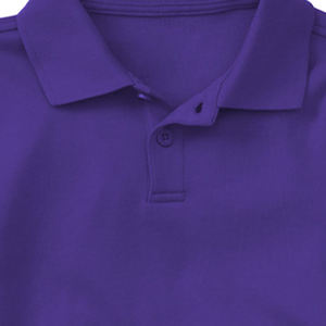 T-shirt Polo violet sur mesure OEM, nouvelle arrivée, pour hommes/garçons, 100% coton piqué, tissu de haute qualité selon les exigences du client - Product Image 4
