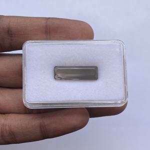 10mm 20mm Natural gris negro bicolor turmalina piedra Baguette corte venta al por mayor bicolor piedras preciosas turmalinas de alta calidad - Product Image 3