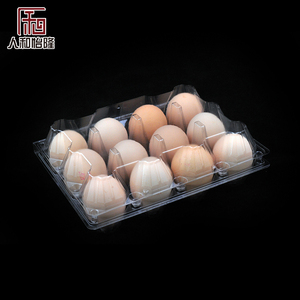 12 holes Plastic egg crate use for egg display and take away plastic tray