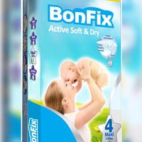 Couches jetables BONFIX de haute qualité, certifiées ISO, taille Maxi, avec protection anti-fuites et bande réutilisable, 3-13g SAP Super Absorbant