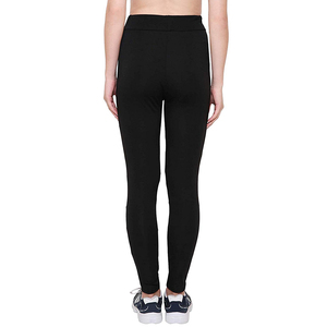 High Waist <b>Mesh</b> <b>Leggings</b> Full Length Solid Black Sporty Stretch Breathable Quick Dry Seamless Knitted Women's <b>Leggings</b> - Product Image 5