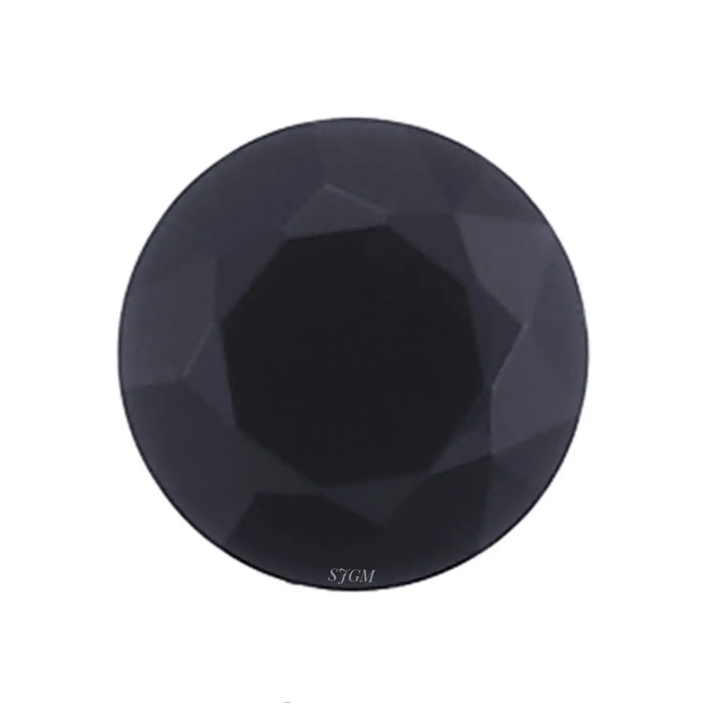 " 1.75mm Round Brilliant Cut Natural Black Spinel " Wholesale Factory Price High Quality Faceted Gemstones Natural Black Spinel