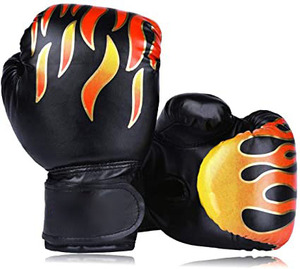 Gants de boxe en cuir orange et noir sur mesure Nouvel équipement d'entraînement de MMA de Kick Boxing Thai de marque - Product Image 6
