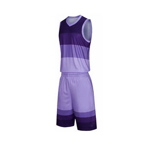 Logo personnalisé, meilleure vente fabricant, design personnalisé, col en v, vêtements d'été, sublimation, ensemble uniforme de basket-ball unisexe - Product Image 3