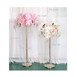 Centro de mesa de boda de hierro y cristal con centro de mesa decorativo de Calidad exclusiva para uso en fiestas de boda - Product Image 5