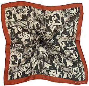 <b>Bandana</b> 100% Organic Cotton Scarves Scarf High Quality Wholesale New Fashion Printed Customized square Multi Color Handmade - Product Image 5