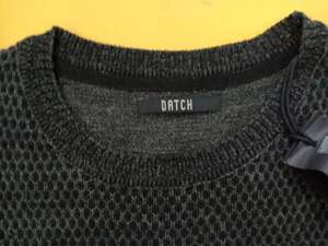 Ensemble de vêtements Overrun Étiquettes de marque Pull à col rond à manches longues pour hommes Anti-rétrécissement Nylon/Acrylique Décontracté Noir - Product Image 2