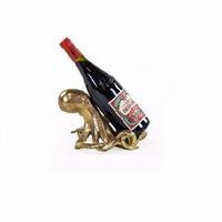 Support à bouteille de vin en métal argenté, design moderne en forme de pieuvre, pour décoration de table de cuisine ou de fête, design fantaisie