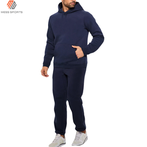 OEM Design Your Own Reversible Eco-Friendly Polyester/Cotton Fleece Custom Logo Blank Sports Men's Bulk Wholesale Tracksuit Set - Product Image 2
