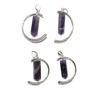 Best Saler of Amethyst Point Half <b>Wing</b> Pendant : Amethyst Point Half <b>Wing</b> Pendant for Sale - Product Image 1
