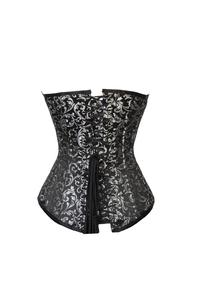 Corset à double armature en acier, satin brocart, dentelle fine, respirant, broderie à la main, body sculptant, mode féminine, body sexy - Product Image 2