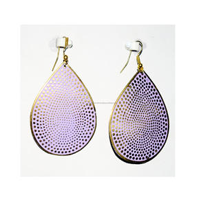 2025เคนยาโบราณ Gingko ใบภาพวาดแบบชนบทห่วงชนเผ่าทองแดงสีเขียวประดับเสื้อลำลองเครื่องประดับ - Product Image 3