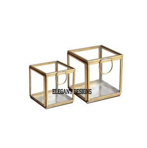 Joyero de Metal recubierto de polvo de oro Simple de gran calidad, solución de almacenamiento simple de larga duración de venta rápida - Product Image 5