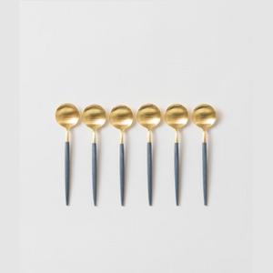 Juego de cubiertos de acero inoxidable color dorado para servir y comer, juego de cubiertos de primera calidad. - Product Image 4