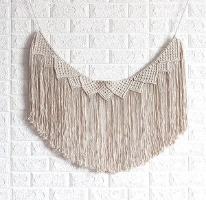 Extra Large Modern Macrame Wall <b>Hanging</b> Decorative Blue Macrame Boho Chic Decor - Product Image 1